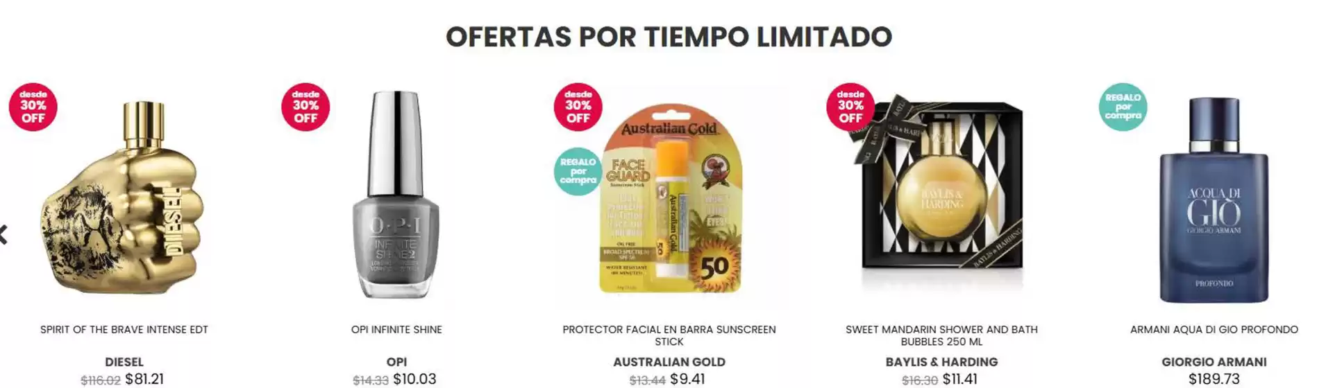 Ofertas por tiempo limitado!