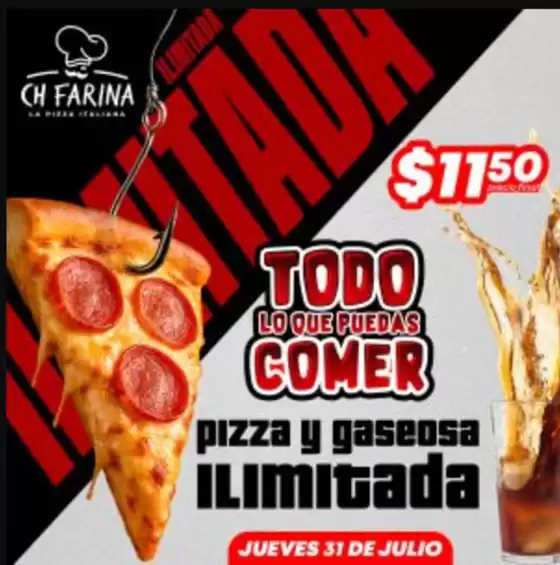 Catálogo Ch Farina en Esmeraldas | Todo lo que puedas comer | 2025-07-31T00:00:00.000Z - 2025-07-31T00:00:00.000Z