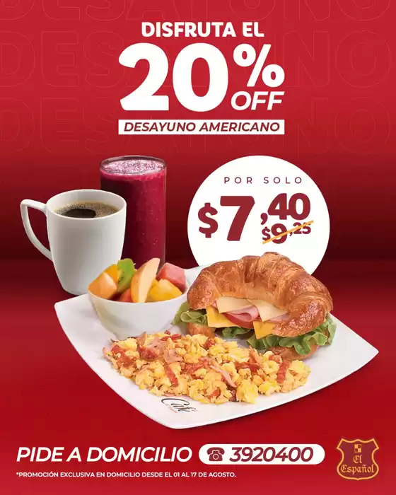 Disfruta el 20%off 