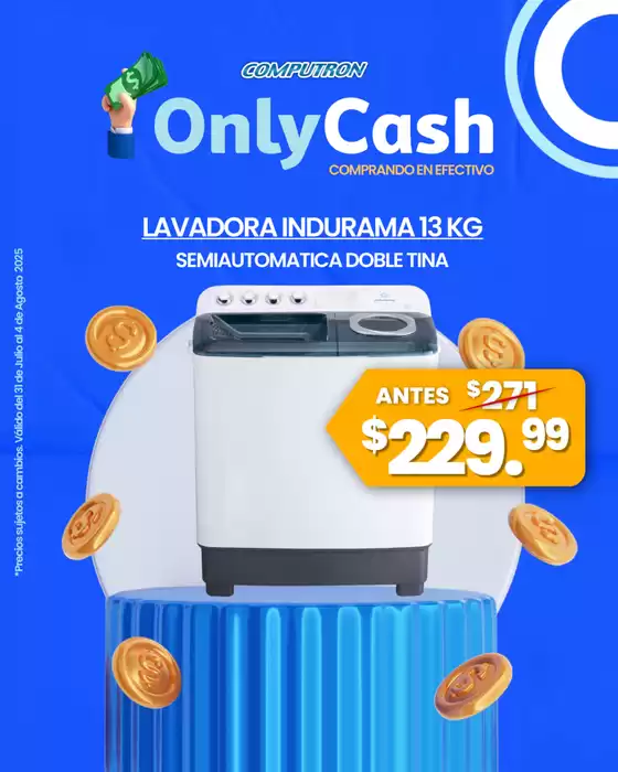 Catálogo Computron en Pujilí | Lavadora indurama | 2025-07-31T00:00:00.000Z - 2025-08-04T00:00:00.000Z