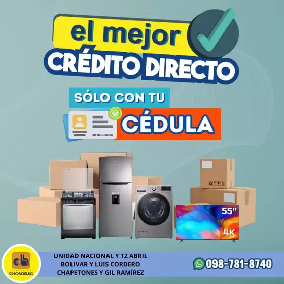 Catálogo Almacenes Chordeleg en Jipijapa | El mejor credito directo | 2025-08-01T00:00:00.000Z - 2025-08-08T00:00:00.000Z