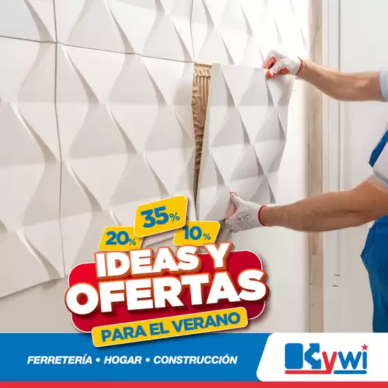 Catálogo Mega Kywi en Montañita |  Paneles decorativos 3D | 2025-08-04T00:00:00.000Z - 2025-08-31T00:00:00.000Z
