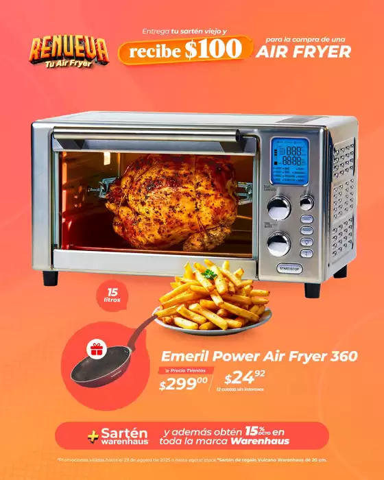 Catálogo TVentas en Alausí | Renueva tu air fryer  | 2025-08-03T00:00:00.000Z - 2025-08-29T00:00:00.000Z