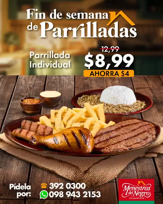 Catálogo Menestras del Negro en Macas | Fin de Semana de Parrilladas  | 2025-08-04T00:00:00.000Z - 2025-08-10T00:00:00.000Z