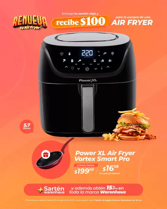 Catálogo TVentas en Gonzanamá | Power Xl Air fryer | 2025-08-04T00:00:00.000Z - 2025-08-29T00:00:00.000Z
