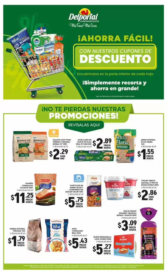 Catálogo Supermercados Delportal en Yantzaza | Con nuestros cupones de descuento  | 2025-08-05T00:00:00.000Z - 2025-08-13T00:00:00.000Z