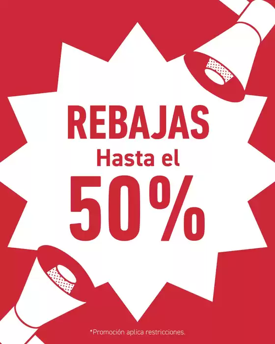 Rebajas hasta el 50%