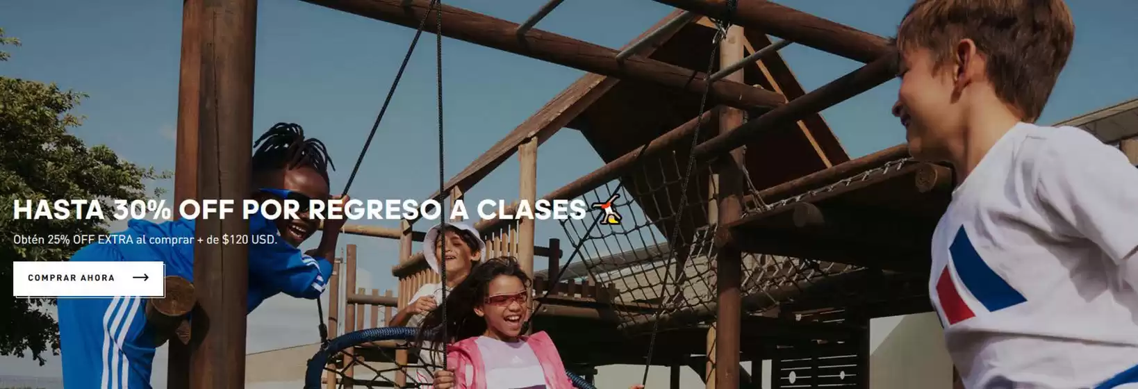 Catálogo Adidas | Hasta 30%off por regreso a clases | 2025-08-06T00:00:00.000Z - 2025-08-10T00:00:00.000Z