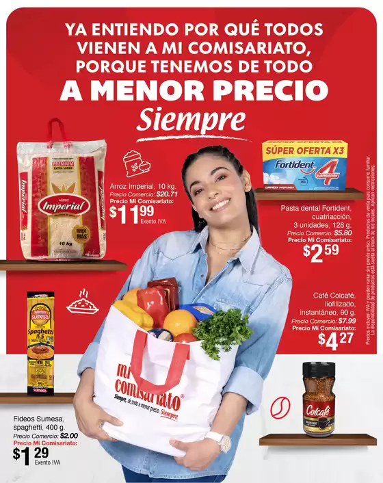 A menor precio siempre 