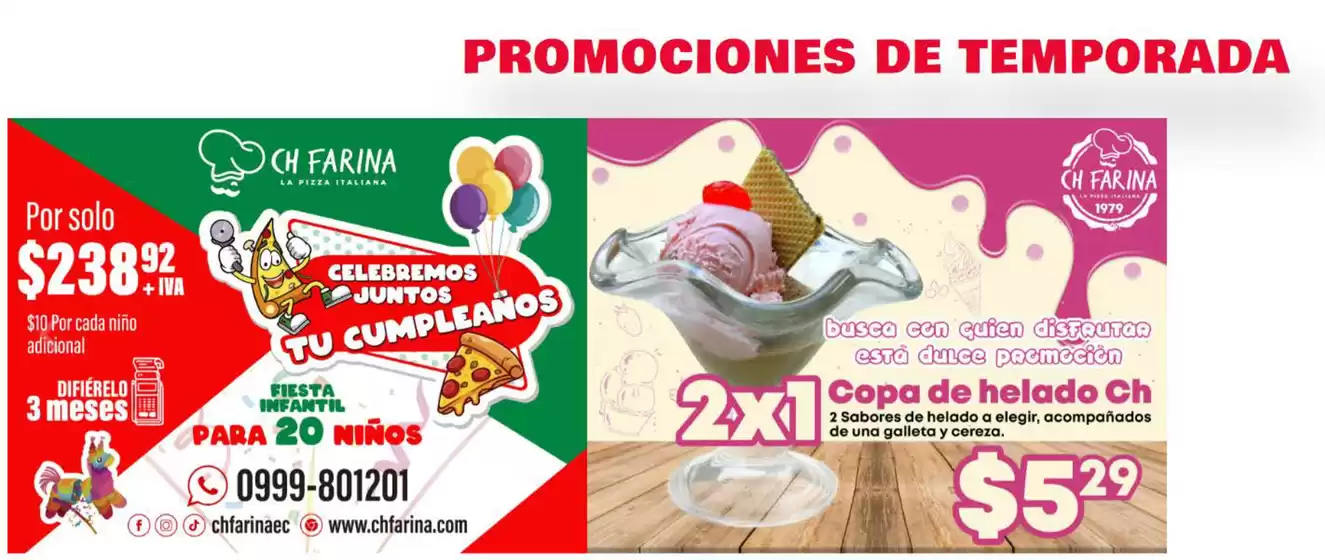 Catálogo Ch Farina | Promociones de temporada  | 2025-08-12T00:00:00.000Z - 2025-08-17T00:00:00.000Z