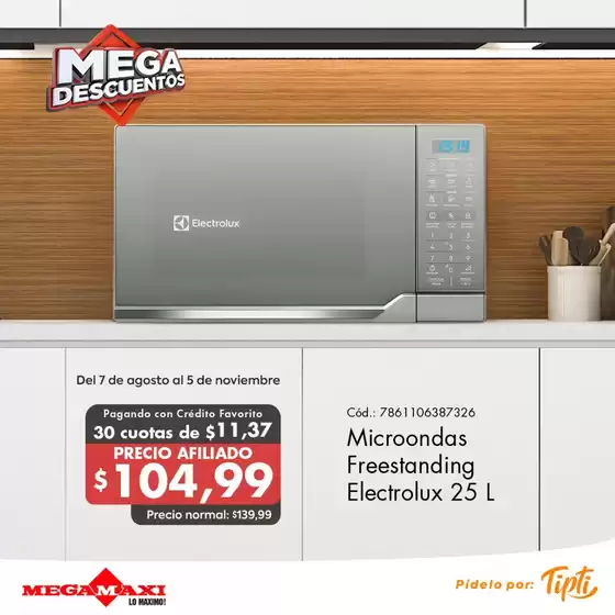 Catálogo Megamaxi en Coca | Microondas  | 2025-08-07T00:00:00.000Z - 2025-11-05T00:00:00.000Z