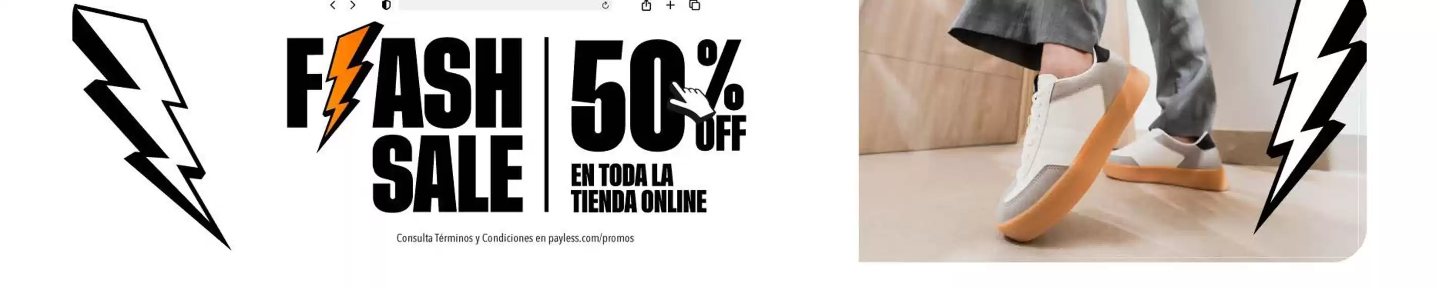 Catálogo Payless | Flash Sale 50%off | 2025-08-18T00:00:00.000Z - 2025-08-31T00:00:00.000Z