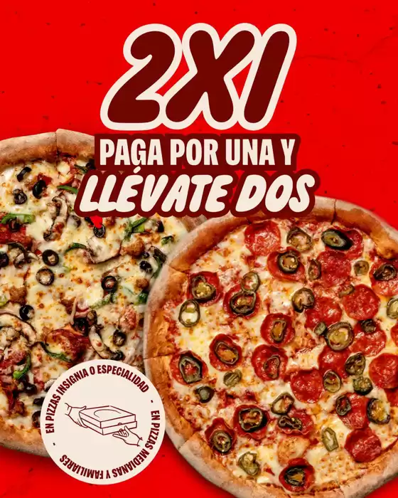 2x1 paga por una y llevate dos 