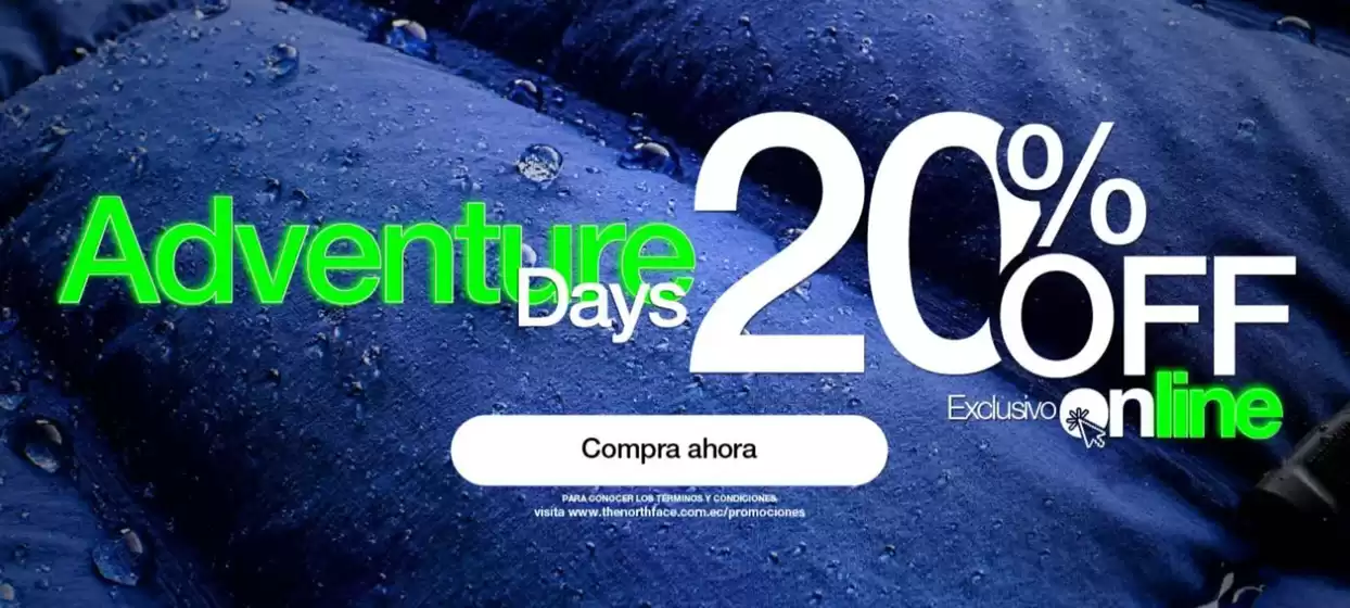 Catálogo The North Face | Adventure days 20%off | 2025-08-19T00:00:00.000Z - 2025-08-30T00:00:00.000Z