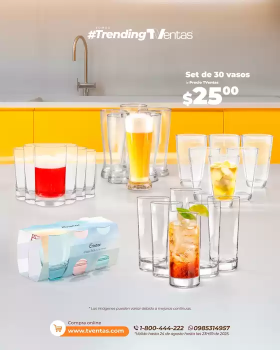 Catálogo TVentas en Milagro | Set de 30 vasos  | 2025-08-01T00:00:00.000Z - 2025-08-24T00:00:00.000Z