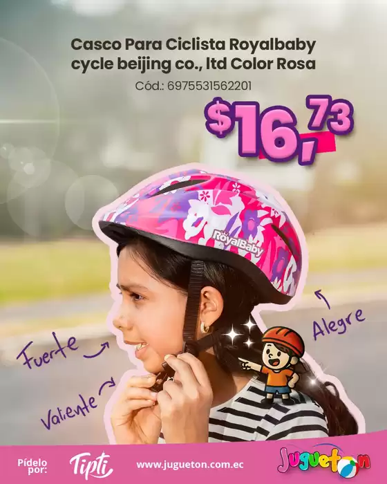 Catálogo Juguetón en Latacunga | Casco para ciclista  | 2025-08-20T00:00:00.000Z - 2025-08-30T00:00:00.000Z