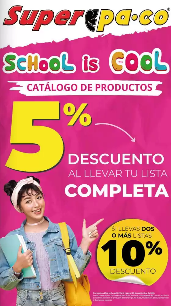 Catálogo Super Paco en Macará | School is Cool  | 2025-08-20T00:00:00.000Z - 2025-09-30T00:00:00.000Z