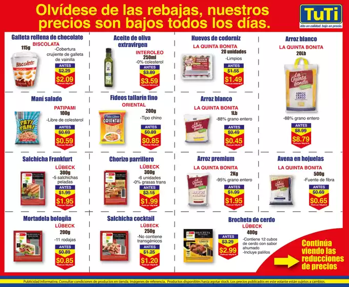 Mas reduccions 30 productos han bajade de precio 