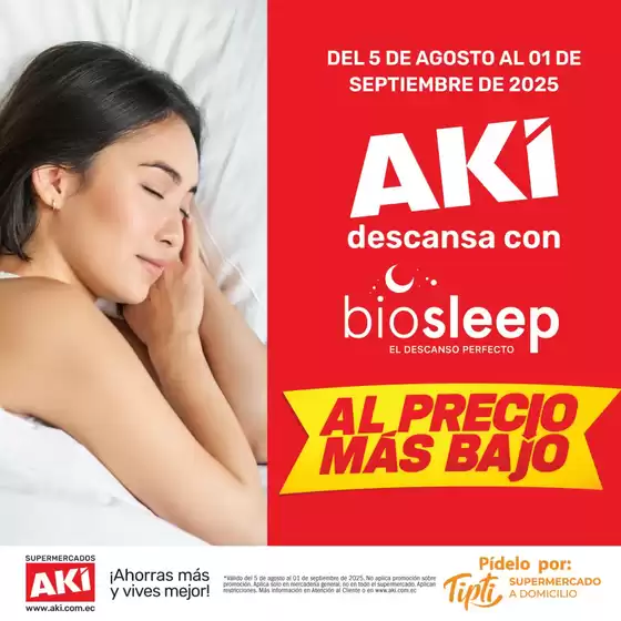 Catálogo Akí en Ibarra | Descanca con biosleep  | 2025-08-27T00:00:00.000Z - 2025-09-01T00:00:00.000Z