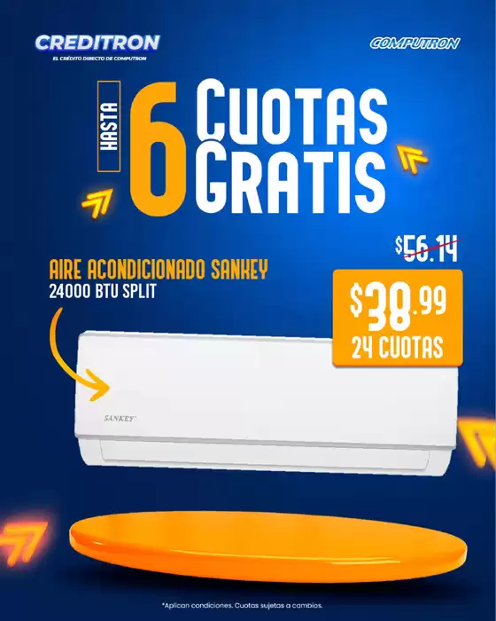 6 cuotas gratis