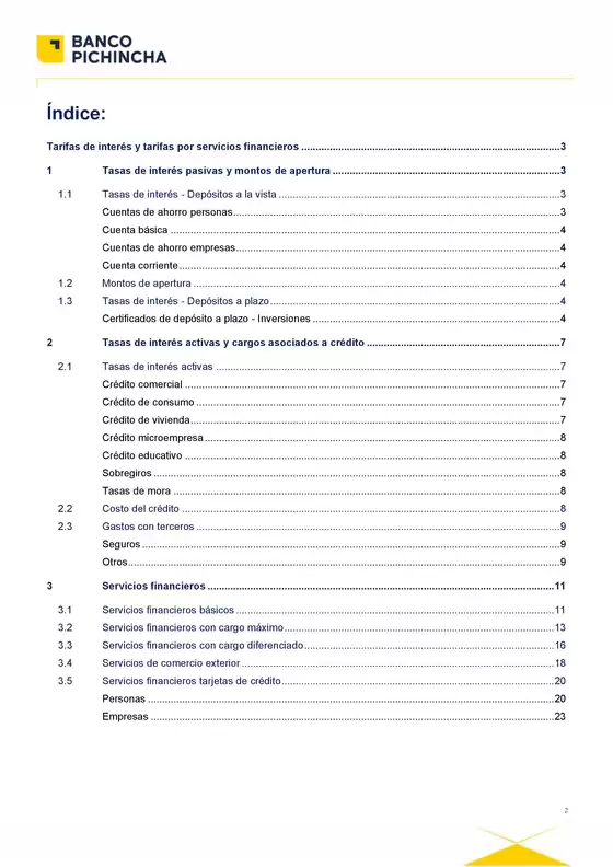 Tarifarios - Septiembre 2025