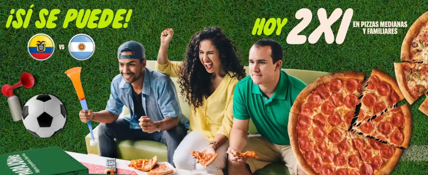 Catálogo Papa John's en Quito | 2x1 | 2025-09-09T00:00:00.000Z - 2025-09-21T00:00:00.000Z