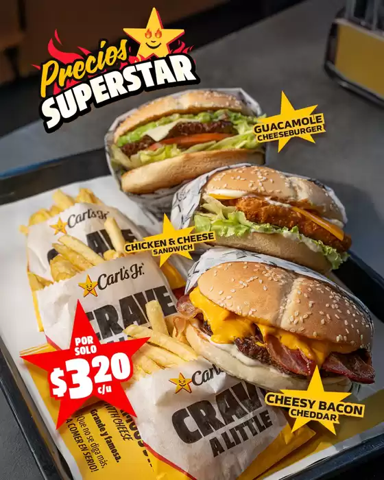 Catálogo Carl's Jr. | Precios superstar  | 2025-09-15T00:00:00.000Z - 2025-09-27T00:00:00.000Z