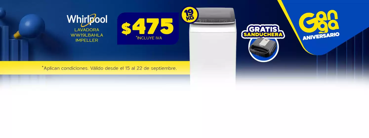 Catálogo Almacenes La Ganga en Pasaje Canton | Ahorra ahora con nuestras ofertas | 2025-09-16T00:00:00.000Z - 2025-09-30T00:00:00.000Z