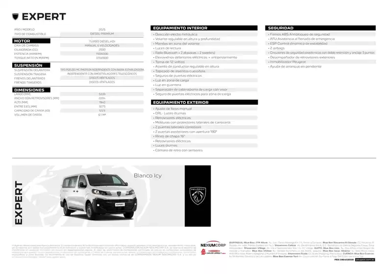 Nueva Peugeot Expert | Peugeot Ecuador