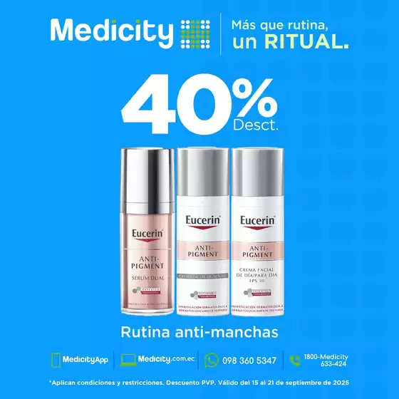 Catálogo Farmacias Medicity en Machala | 40%desct | 2025-09-16T00:00:00.000Z - 2025-09-21T00:00:00.000Z