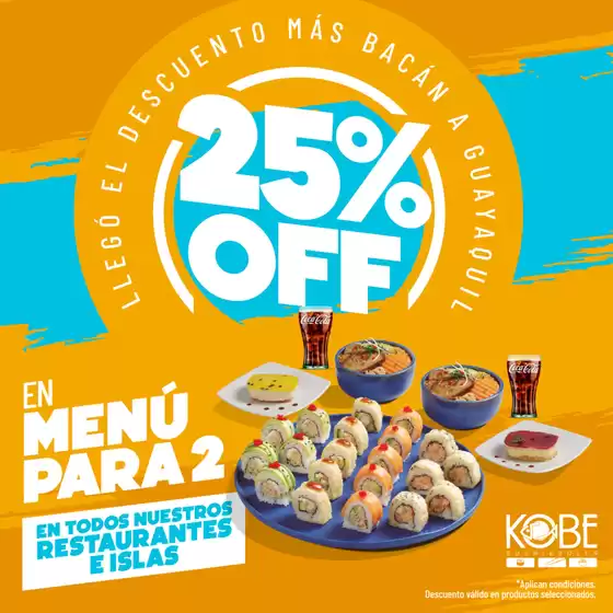 Catálogo Kobe Sushi Express | Llego el descuento mas bacan a guayaquil | 2025-09-16T00:00:00.000Z - 2025-09-27T00:00:00.000Z