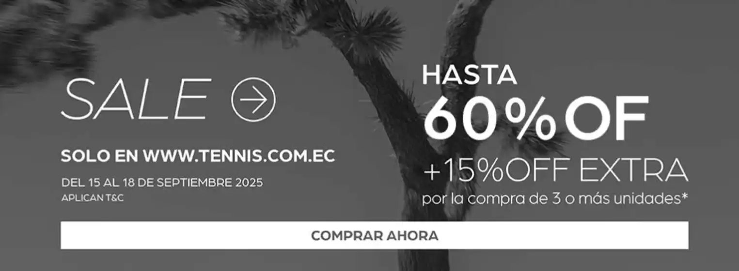 Catálogo Tennis en Montecristi | Sale  | 2025-09-16T00:00:00.000Z - 2025-09-18T00:00:00.000Z