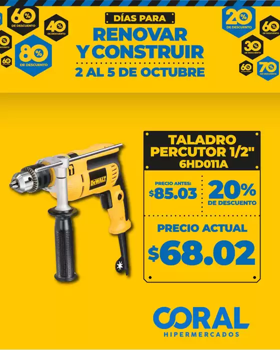 Catálogo Coral Hipermercados en Baños de Agua Santa | Renovar y construir | 2025-09-17T00:00:00.000Z - 2025-10-05T00:00:00.000Z