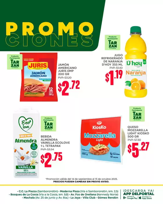 Catálogo Supermercados Delportal en Machala | Promociones  | 2025-09-17T00:00:00.000Z - 2025-10-13T00:00:00.000Z