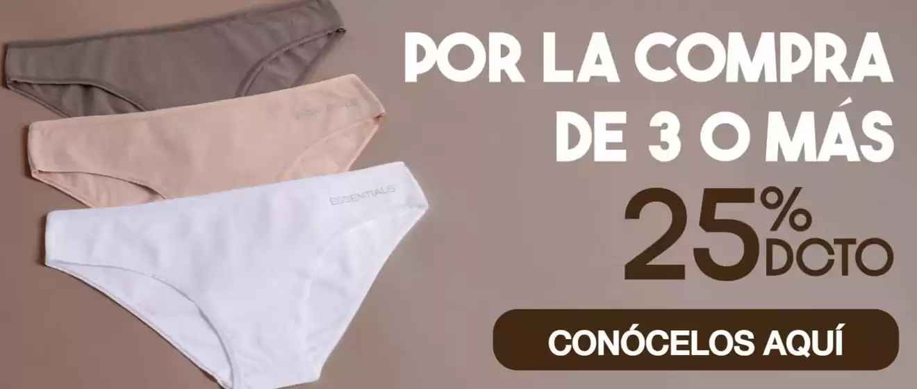 Por la compra de 3 o mas 