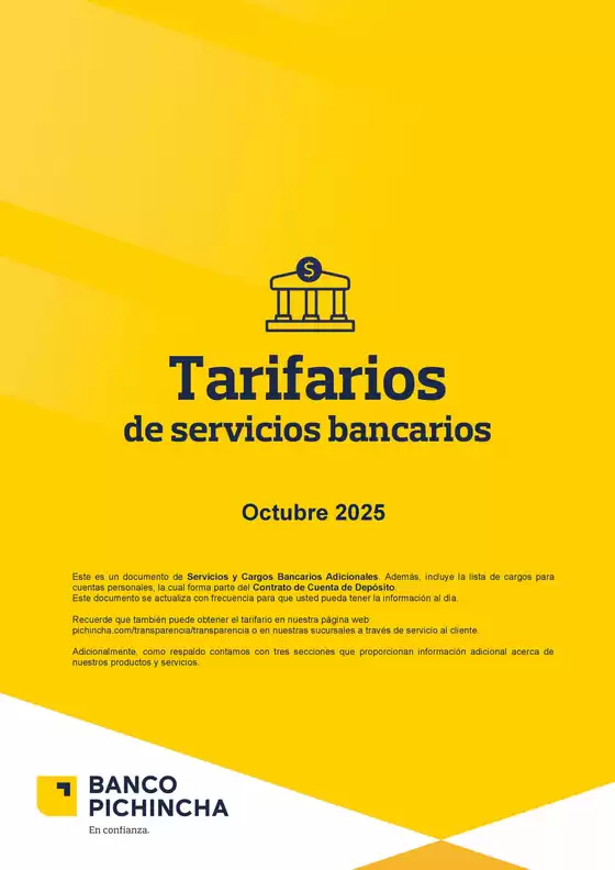 Tarifario Octubre 