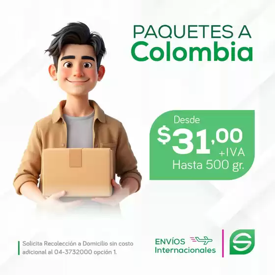 Docuemtos/Paquetes a colombia 