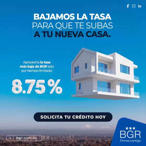 Aprovecha la tasa 8.75%