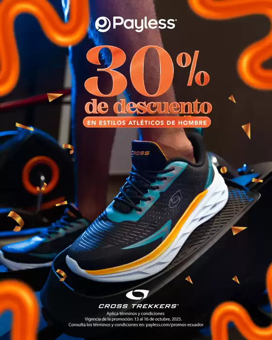 Catálogo Payless en Quito | 30%de descuento en estilos atleticos  | 2025-10-14T00:00:00.000Z - 2025-10-16T00:00:00.000Z
