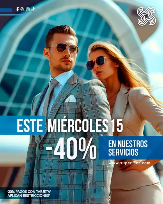 Catálogo Supersec Dry Cleaning | Este miercoles -40% | 2025-10-14T00:00:00.000Z - 2025-10-15T00:00:00.000Z