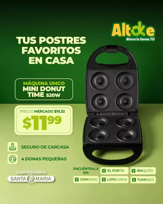 Catálogo Santa Maria en Quito | Tus postres favoritos en casa  | 2025-10-15T00:00:00.000Z - 2025-10-26T00:00:00.000Z