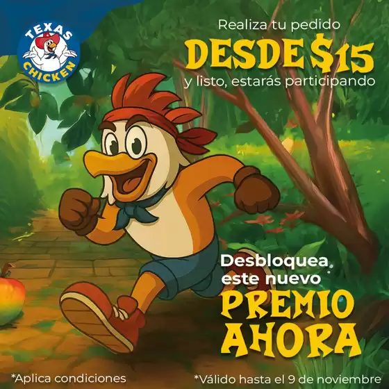 Catálogo Texas Chicken en Quito | Desde $15 | 2025-10-15T00:00:00.000Z - 2025-11-09T00:00:00.000Z