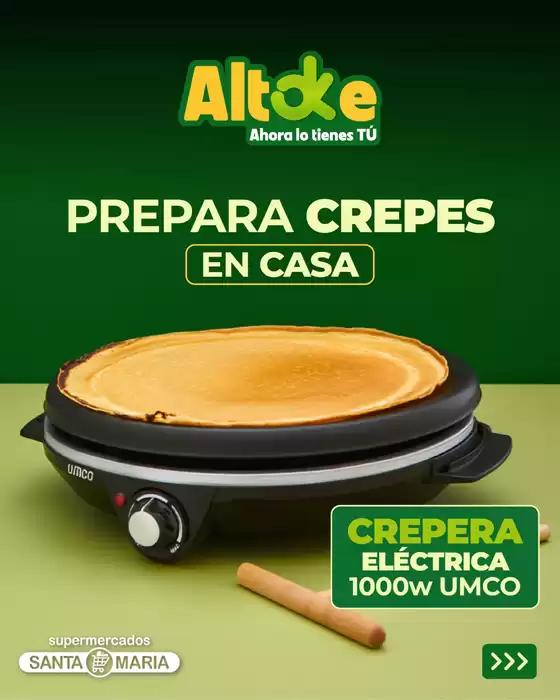 Catálogo Santa Maria en Nobol Canton | Crepera Electrica  | 2025-10-16T00:00:00.000Z - 2025-10-26T00:00:00.000Z