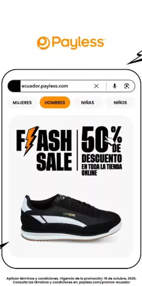 Flash sale 50%de descuento 