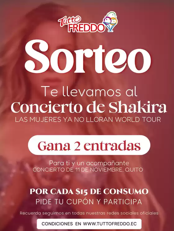 Catálogo Heladerías Tutto Freddo en Sangolquí | $15 de consumo pide tu cupon y participa  | 2025-10-17T00:00:00.000Z - 2025-11-11T00:00:00.000Z