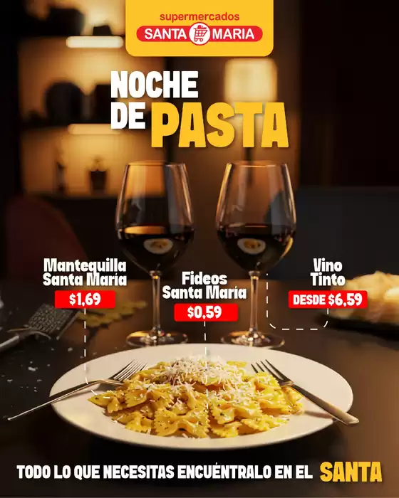 Catálogo Santa Maria en Quito | Noche de pasta  | 2025-10-20T00:00:00.000Z - 2025-10-31T00:00:00.000Z