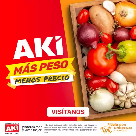 Catálogo Akí en San Vicente | Mas peso menos precio | 2025-10-21T00:00:00.000Z - 2025-10-31T00:00:00.000Z
