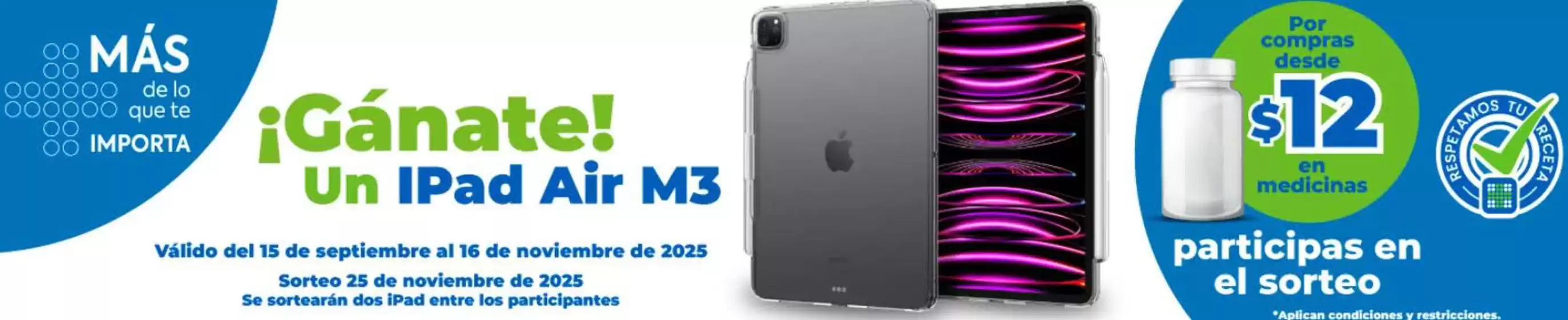 Catálogo Farmacias Medicity en Santa Elena | Ganate un ipad air | 2025-10-22T00:00:00.000Z - 2025-11-25T00:00:00.000Z