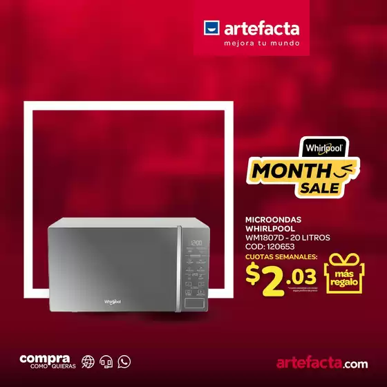 Catálogo Artefacta en Montecristi | Descubre ofertas atractivas | 2025-10-23T00:00:00.000Z - 2025-11-06T00:00:00.000Z