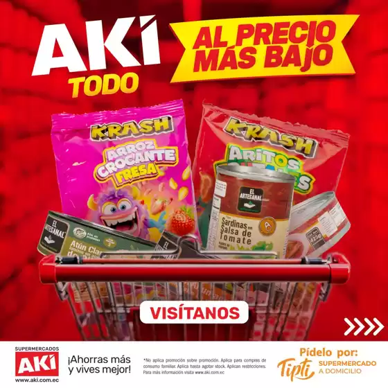 Catálogo Akí en Arenillas | Al precio más bajo | 2025-10-24T00:00:00.000Z - 2025-11-02T00:00:00.000Z
